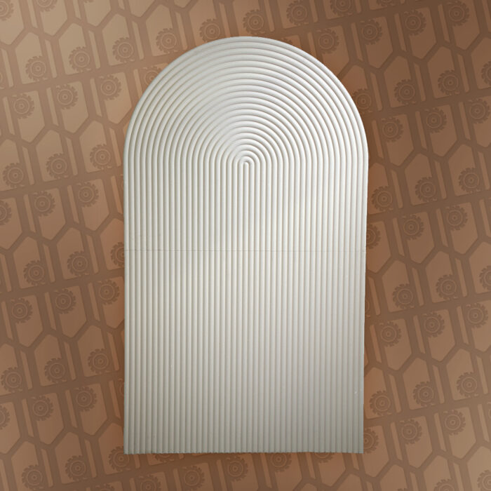 rippled backdrop oval shape
