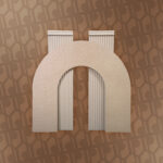 detachable version of bottom rippled hollow arch