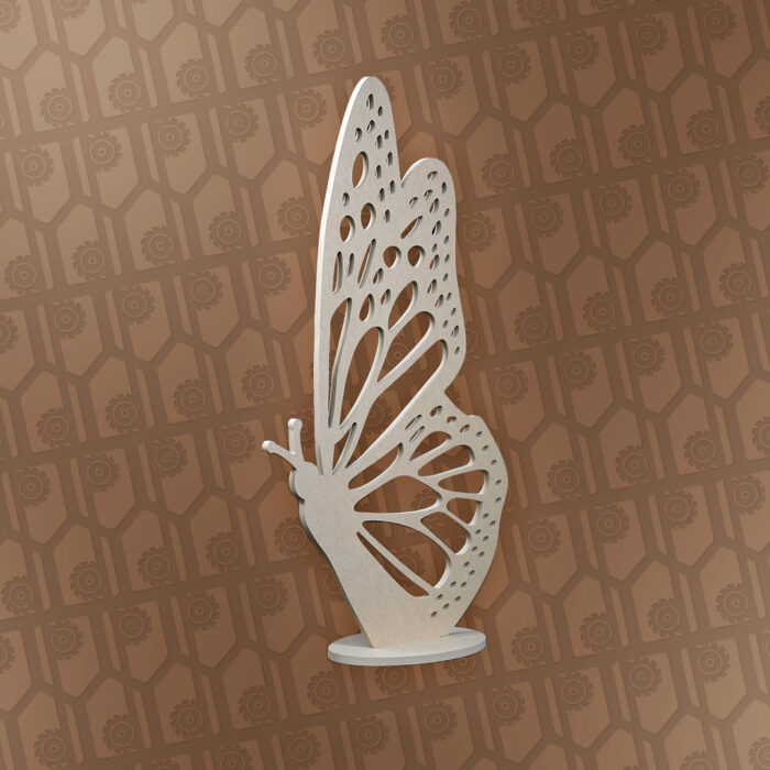left side view of butterfly party decor