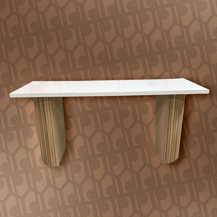 white oak high gloss table