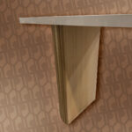 left half view of table