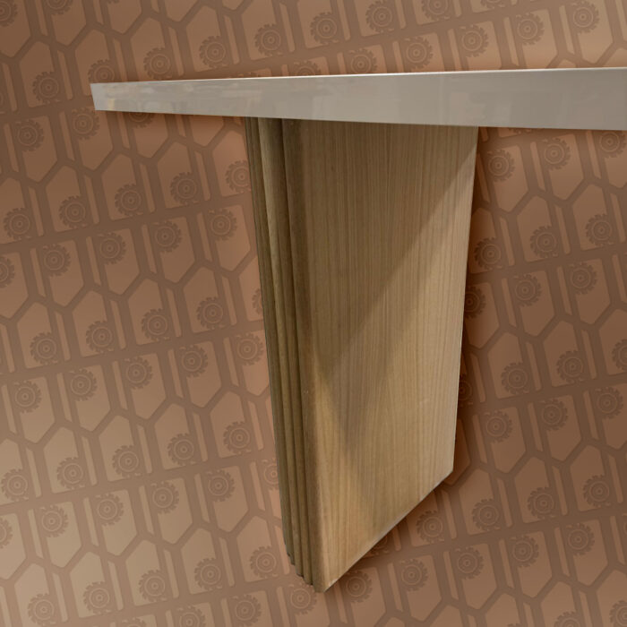 left half view of table